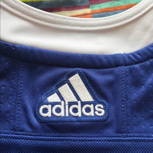 NHL Tampa Bay Lightning Blue and White Adidas jersey with fighter strap size 52 - Picture 16 of 16